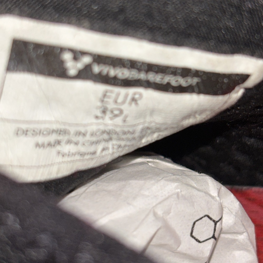 VIVOBAREFOOT Primus Trail FG EU 39L/US W 8.5 Minimalist Shoes Obsidian - Picture 6 of 7